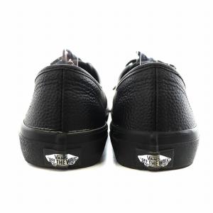 VANS V44CF LEA AUTHENTIC LEATHER スニーカー シューズ 25.0cm 黒 ブラック