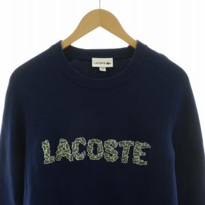 LACOSTE ニット セーター 長袖 ロゴ プルオーバー 4 ネイビー AH8547