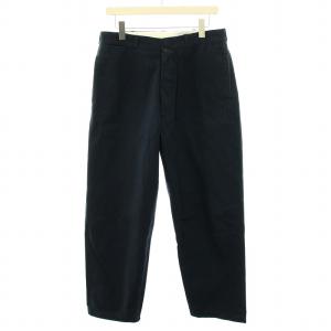 スラックスパンツボタンフライ 32 紺 ネイビー 126024 /YT