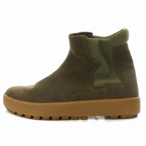 ショートブーツ スエード 切替 44 茶 ブラウン カーキ /BB