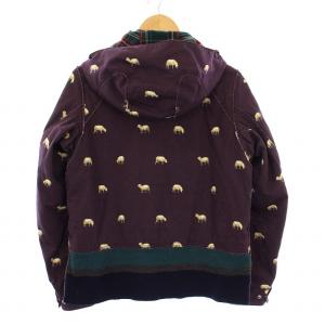 UNDERCOVERISM 12AW サイコカラー期 転写プリント マウンテンパーカー ジャケット 3 パープル J4201-2