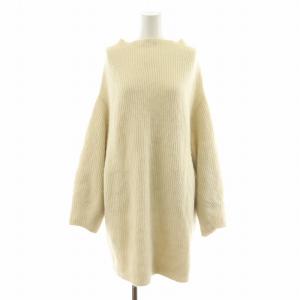 23AW ラクーンニットミニワンピース 長袖 F アイボリー FWNO234043 /AN32