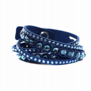 SWAROVSKI スレイク ブレスレット 紺 ネイビー 5201118