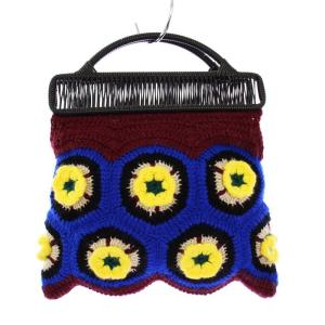 MARNI フラワーカフェ クロシェ ハンドバッグ トートバッグ マルチカラー