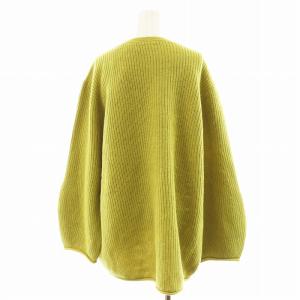 unfil スーパーファイン ラムズウール リブ ニット セーター 長袖 ウール 1 ライムイエロー WHFL-UW125