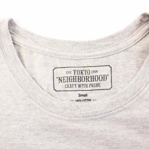 NEIGHBORHOOD アラビック ロゴ プリント Tシャツ ロンT 長袖 S グレー