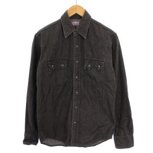 デニムシャツ ウエスタンシャツ 長袖 1 グレー /BM