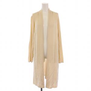 ニット カーディガン 長袖 ロング 13+ アイボリー /BM
