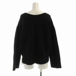 UNITED ARROWS タグ付き ショート 2WAY ニット セーター ビックシルエット 長袖 F 黒 ブラック 1513-106-4691