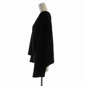 UNITED ARROWS タグ付き ショート 2WAY ニット セーター ビックシルエット 長袖 F 黒 ブラック 1513-106-4691