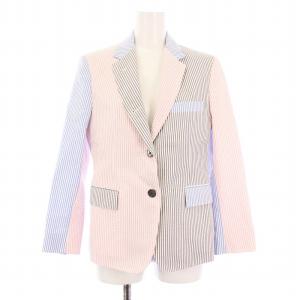 テーラードジャケット ストライプ 40 マルチカラー FBC637F
