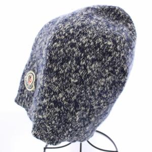 MONCLER ニット帽 ワッチキャップ 帽子 ウール ネイビー A20910038700 /TK
