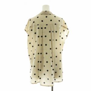 Spick&Span シャツ ブラウス フレンチスリーブ ドット F ベージュ ブラック 22050200902020