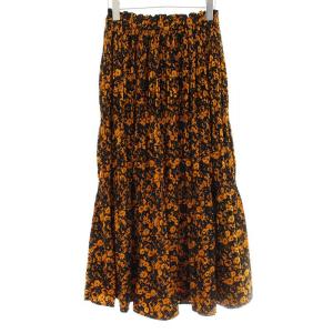 24AW マジョリカプリーツイージースカート 24060462102030 ティアード フレア ロング