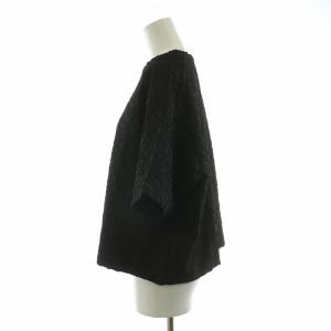 JOURNAL STANDARD 24SS シャーリングハーフスリーブTシャツ 半袖 プルオーバー F ブラック 20070400326320