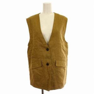 24SS B.C STOCK フレンチリネンベスト 24-011-700-8070 麻 ベスト ジレ F