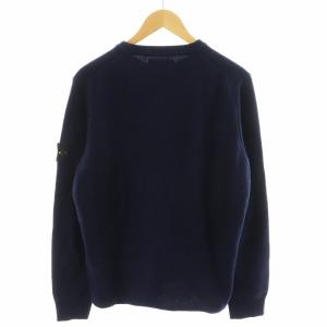 STONE ISLAND ニット カシミヤ混 L ネイビー 6515553D9