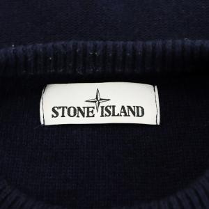 STONE ISLAND ニット カシミヤ混 L ネイビー 6515553D9