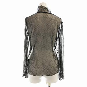 Spick&Span シアードットチュールプルオーバー カットソー 長袖 F 黒 ブラック 21070200415030