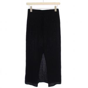 MADISONBLUE Bottle Knit SK Waffle ワッフルボトルニットスカート ロング S 黒 MB191-8015