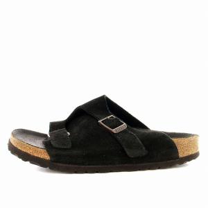 BIRKENSTOCK Zurich チューリッヒ サンダル スエード 37 24cm 黒 ブラック