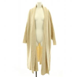 20AW スムースニットガウンコート アウター ロング アイボリー 20020500416030 /YT