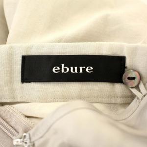 ebure シアー フレアスカート 3310500102 ロング スカート 36 グレージュ /G
