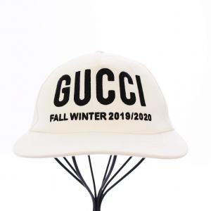 GUCCI Embroidered Baseball Cap エンブロイダリー ベースボールキャップ 野球帽 M 白