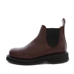 BUTTERO サイドゴアブーツ ショートブーツ レザー ビブラムソール 43 29.0cm 茶 ブラウン 黒 ブラック