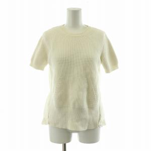 ニット 切替 半袖 38 ホワイト P16EN2M0A0087523 /NQ