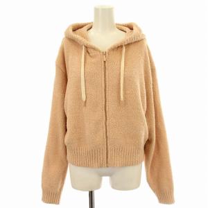 パーカー ジップアップ ボア モコモコ 長袖 L ピンク /G