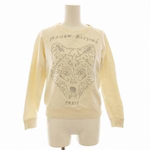 スウェット トレーナー イラスト刺繍 XS アイボリー