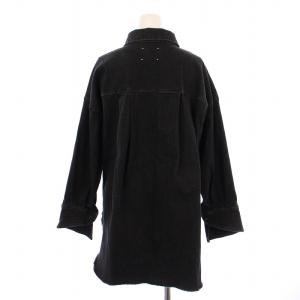 Ameri VINTAGE RAKISH COCOON SHIRT デニムシャツ ブラウス 長袖 カットオフ F 黒 01010441030