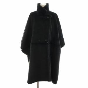 22AW REVERSIBLE BOA PONCHO COAT コート ロング丈 アウター F 黒 ブラック