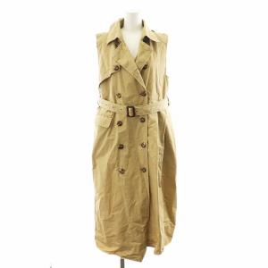 19SS CUT OFF TRENCH VEST ベスト ジレ ベルト付き ベージュ 0191720750