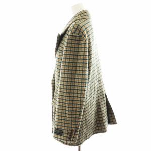 Ameri VINTAGE 21AW ECO WOOL BIG JACKET テーラードジャケット ダブル チェック柄 F 茶 ブラウン