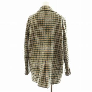 Ameri VINTAGE 21AW ECO WOOL BIG JACKET テーラードジャケット ダブル チェック柄 F 茶 ブラウン