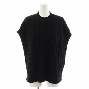 ニットベスト コットン S 黒 ブラック 2429356011 /AN15