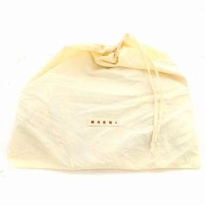 MARNI FLOWER CAFE カフェバッグ 花柄 トートバッグ 舟型 PVC 緑 グリーン /G