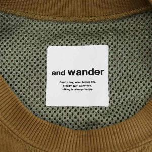 and wander スウェット トレーナー 長袖 L 茶 ブラウン 574-3184042 /AN41