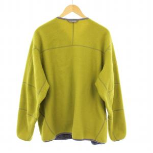 and wander WOOL FLEECE CARDIGAN ウールフリースカーディガン 長袖 XL グリーン 574-2281349