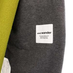 and wander WOOL FLEECE CARDIGAN ウールフリースカーディガン 長袖 XL グリーン 574-2281349