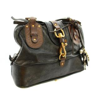 Chloe kerala ハンドバッグ ブラック ブラウン