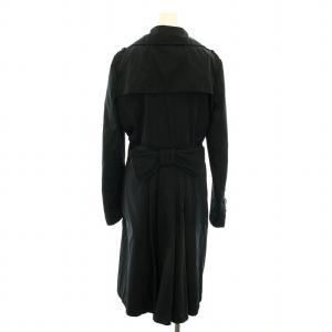 kate spade new york トレンチコート アウター ロング リボン M 黒 ブラック NJMU0292 /YT