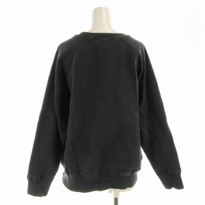 AMERICANA スウェット トレーナー 英語プリント 長袖 チャコールグレー