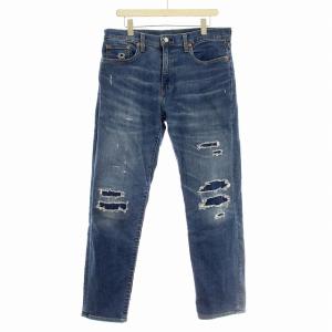 デニムパンツ 502 ダメージ加工 ビッグE ジーンズ 33 青 ブルー /G