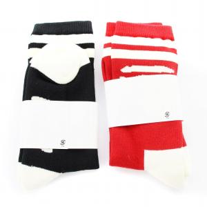 A BATHING APE APE FACE SOCKS  靴下 ソックス 2足セット S 赤 黒