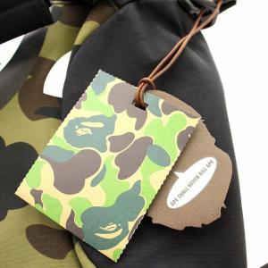A BATHING APE 1ST CAMO SHARK SPORTS BAG M ボストンバッグ カモフラ 迷彩 2WAY ショルダー 黒 カーキ