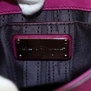 Salvatore Ferragamo ガンチーニ ショルダーバッグ チェーン レザー パープル