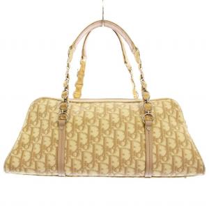 Christian Dior トロッター ロマンティック ハンドバッグ ベージュ